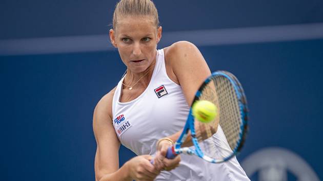Česká tenistka Karolína Plíšková ve 3. kole turnaje v Torontu.