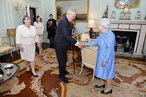 Miloš Zeman na návštěvě britské královny Alžběty II.