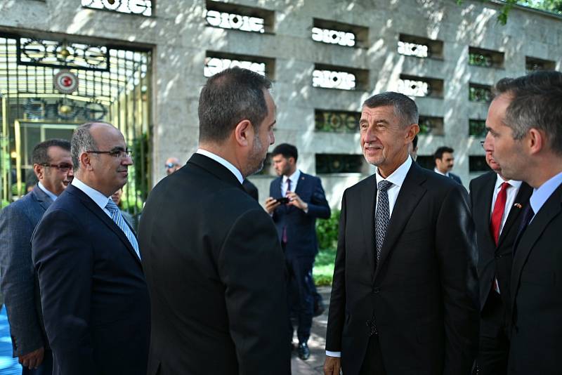 Český premiér Andrej Babiš na třídenní návštěvě Turecka