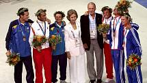 Španělská královna Sofie a král Juan Carlos nechyběli coby fanoušci na Olympijských hrách 2004 v Aténách