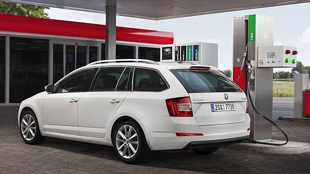 Škoda Octavia G-TEC jezdí na stlačený zemní plyn.