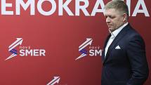 Předseda strany Směr-sociální demokracie (Směr-SD) Robert Fico