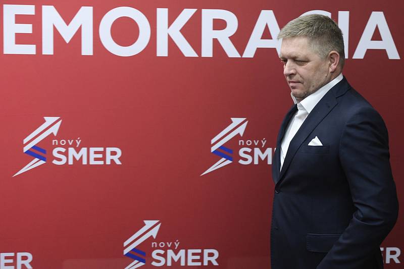 Předseda strany Směr-sociální demokracie (Směr-SD) Robert Fico