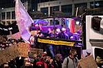 Demonstrace proti zákazu potratů v Polsku