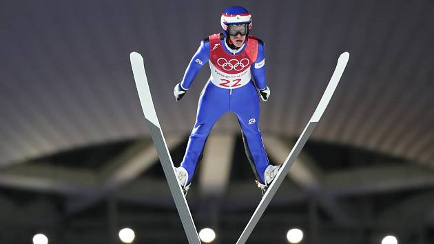 Roman Koudelka. Skoky na lyžích - střední můstek. Alpensia Ski Jump Centre. Pchjongčchang.