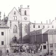 Bombardování Prahy, Emauzský klášter