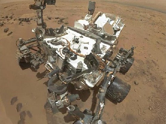 Modul Curiosity při průzkumu Marsu
