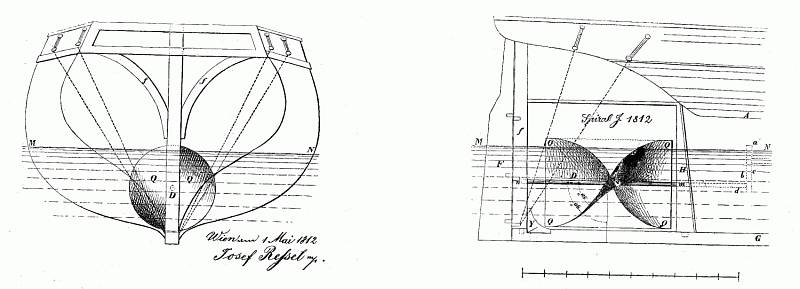 Josef Ressel, vynálezce česko-německého původu, se proslavil především vynálezem lodního šroubu.