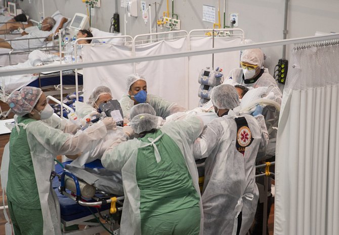 Covidová nemocnice v Brazílii