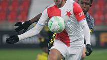 Fotbalisté Slavie Praha se v Edenu utkali s Feyenoordem Rotterdam.