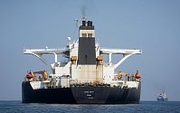 Íránský ropný tanker Grace 1 v Gibraltaru po přejmenování na Adrian Darya 1