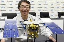 Ze základny na jihu Japonska dnes odstartovala raketa H-2A se sondou Hajabusa-2, která má v roce 2020 dopravit na Zemi vzorky z asteroidu. Na snímku je model sondy Hajabusa-2.