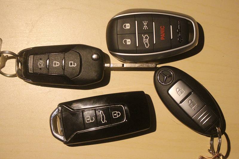 Klíčky od automobilů
