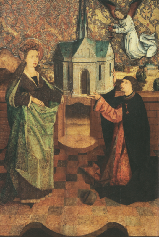 Svatá Anežka Česká na obrazu Princezna a řeholnice, který je majetkem pražského arcibiskupství