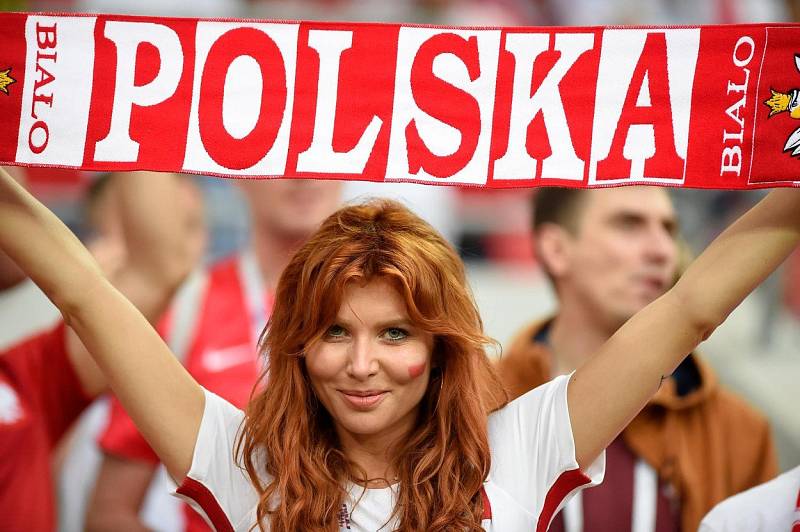 Polská fanynka. Fotbalové MS Rusko 2018