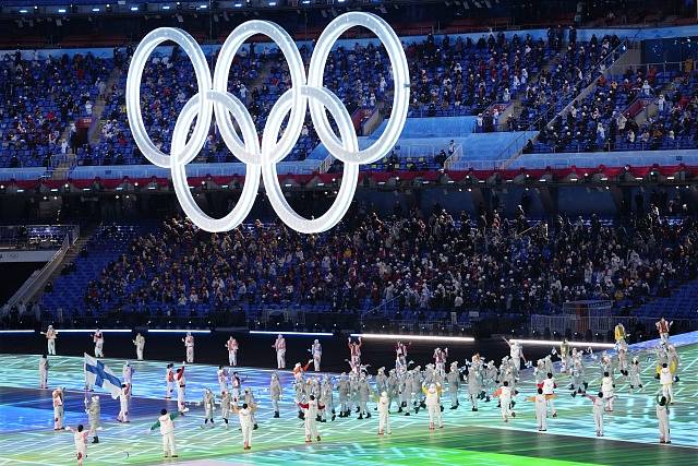 Slavnostní zahájení olympijských her v Pekingu.