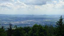 Výhled od vrcholu na Teplice