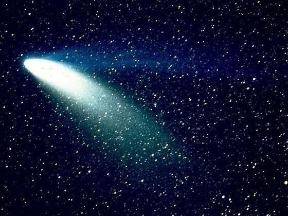 Hale-Boppova kometa, snímek pořídila laboratoř Pasadena v USA.