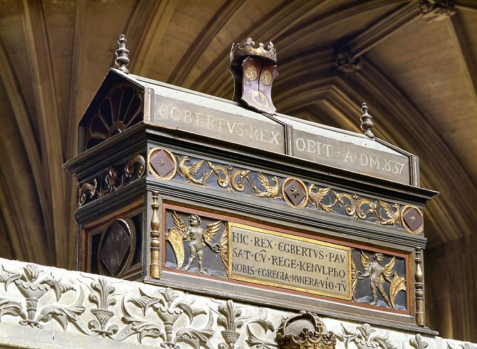 Pohřební truhla z Winchesterské katedrály