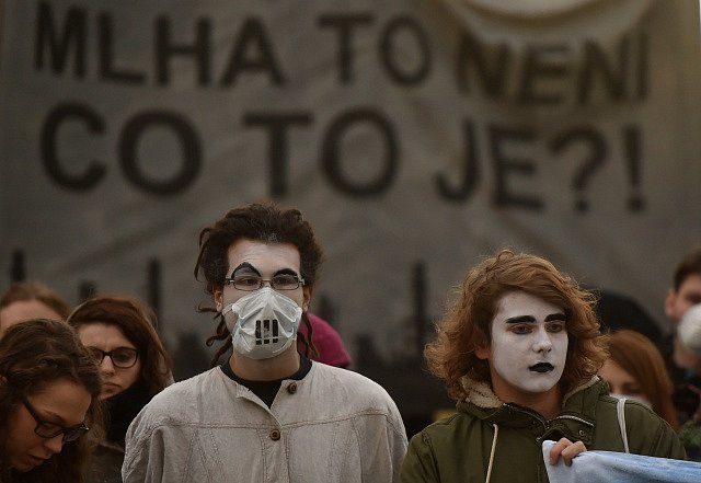Demonstrace proti smogu v Ostravě