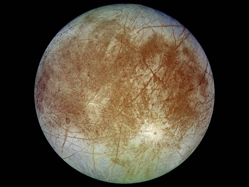 Jupiterův měsíc Europa