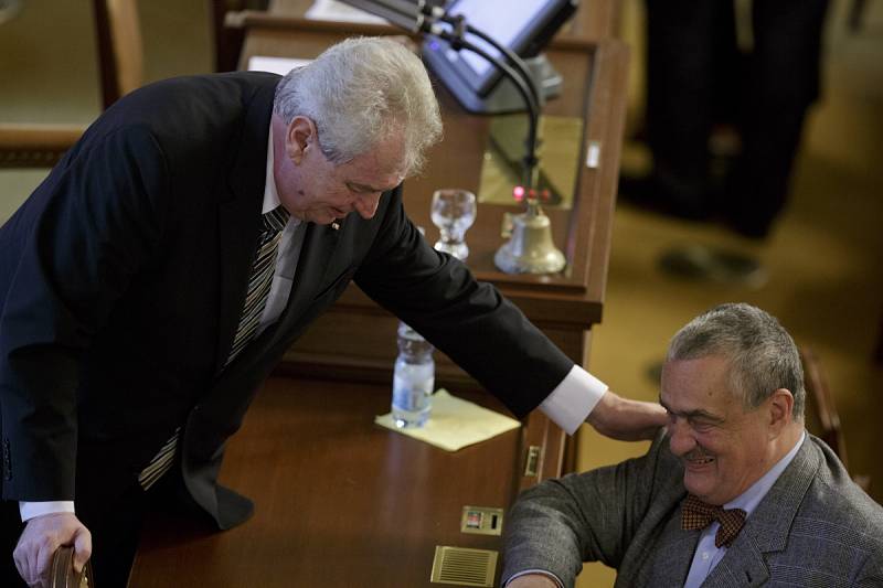 Prezident Miloš Zeman přednesl 7. května projev v Poslanecké sněmovně.