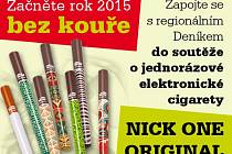 Zapojte se s regionálním Deníkem do soutěže o jednorázové elektronické cigarety NICK ONE ORIGINAL