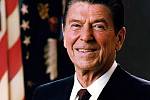 Oficiální portrét amerického prezidenta Ronalda Reagana z roku 1981