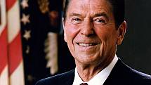 Oficiální portrét amerického prezidenta Ronalda Reagana z roku 1981