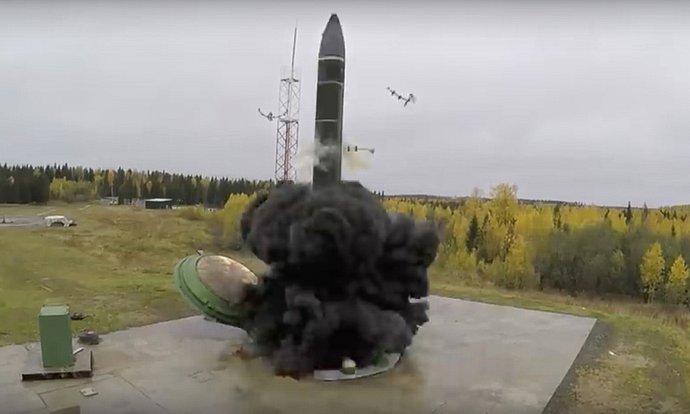 Ruská nadzvuková raketa Avangard. Ilustrační foto.