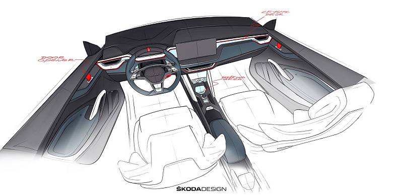 Skici studie Škoda Vision RS