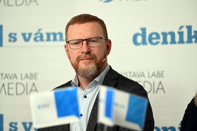 Debata Deníku o fotovoltaických elektrárnách. Na snímku generální ředitel skupiny SolidSun Martin Palarčík.