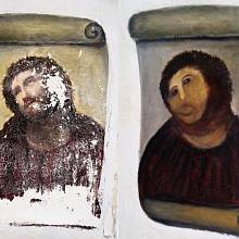 Postarší věřící šokovala španělské kulturní činitele, když se na vlastní pěst chopila restaurátorského štětce, aby „opravila“ fresku Ježíše Krista. 
