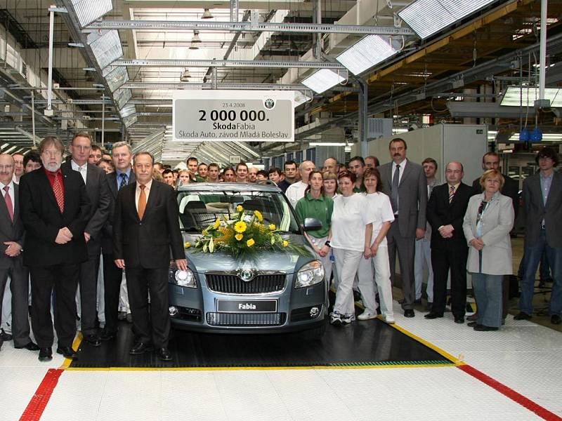 Škoda Auto vyrobila dvoumiliontý vůz Fabia