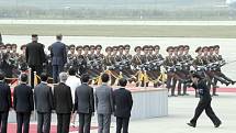 Jihokorejský prezident Mun Če-in a severokorejský vůdce Kim Čong-un na setkání v Pchjongjangu
