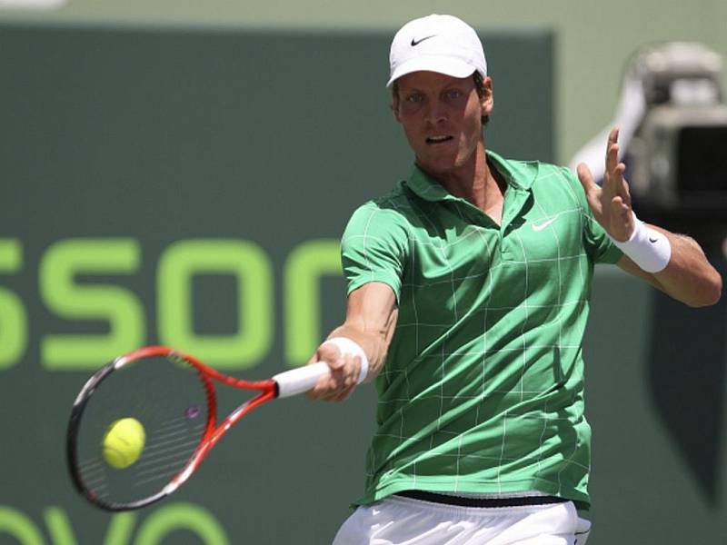 Tomáš Berdych ve finále turnaje v Miami.