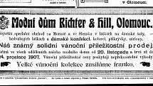 Pod stromečkem nemohl chybět ani mýtický "měkouš". Našinec 1907