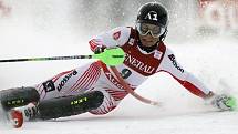 Rakušan Marcel Hirscher vypadl ve slalomu.
