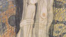 Gustav Klimt: Trýznivý smutek, detail