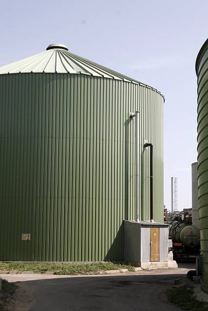 Bioplynová stanice.