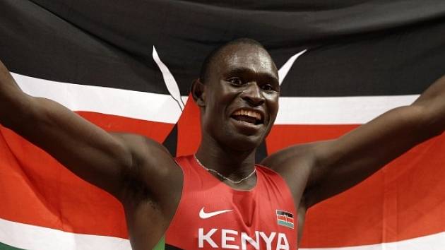 Světový rekordman v běhu na 800 metrů David Lekuta Rudisha.