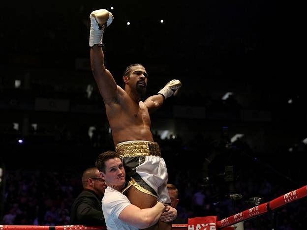 David Haye a jeho radost z vítězného návratu