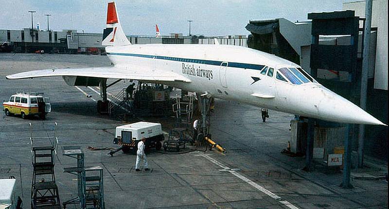 Concorde na letišti Heathrow v Londýně