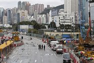 K evakuaci přístavní čtvrti v Hongkongu kvůli nálezu munice došlo letos opakovaně