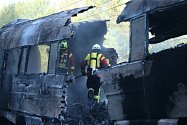 Požár rychlovlaku v Německu