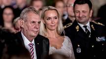 Prezident Miloš Zeman na státní svátek 28. října předával státní vyznamenání ve Vladislavském sále Pražského hradu.