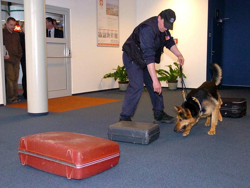 Účastníci bezpečnostního školení se na mošnovském letišti dozvěděli, jak postupovat při nálezu pašovaných zvířat.