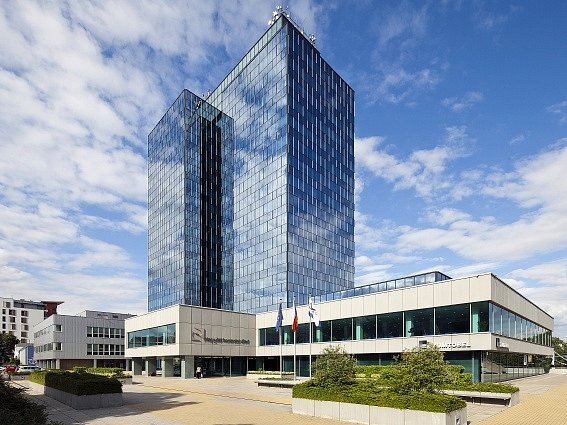 Sídlo Nejvyššího kontrolního úřadu (NKÚ) v Praze-Holešovicích.