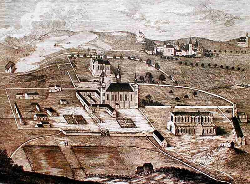 Ruiny Sedleckého kláštera nedaleko Kutné Hory. Klášterní prostory se v roce 1812 změnily v první českou továrnu na tabákové výrobky