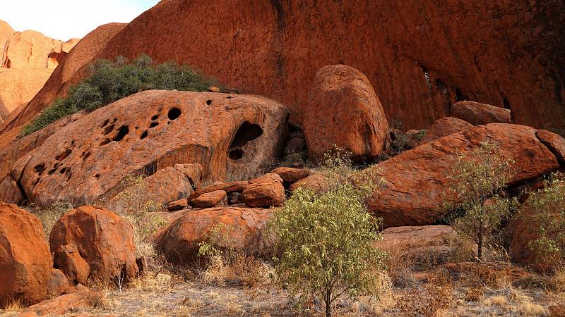 Australská hora Uluru, známá také jako Ayersova skála